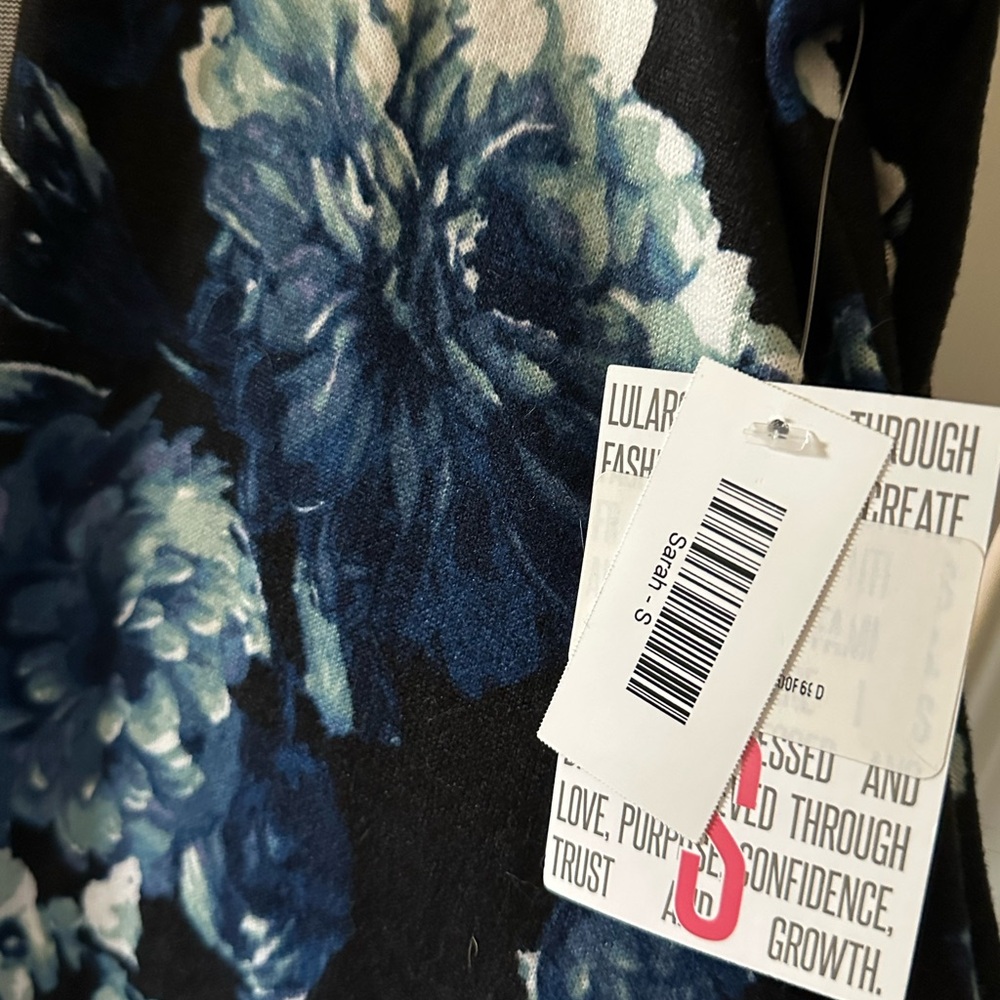 Floral Blue Kimono Robe - Picture 3 of 3